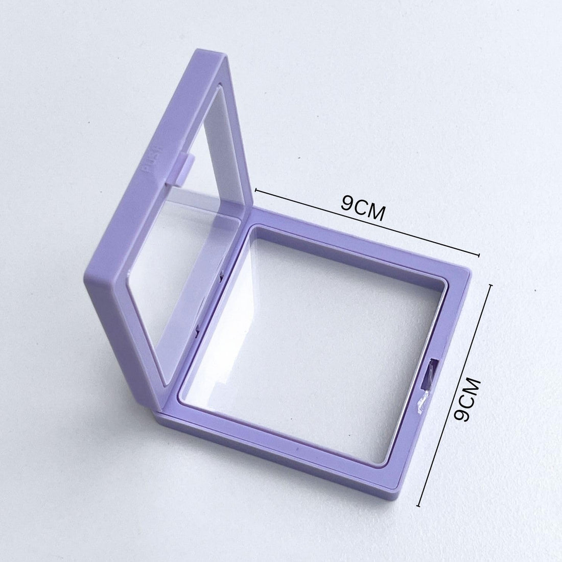 FHF Floating Display Frame | Coin Display Case| Dustproof PE Film Transparent Jewelry Storage Box