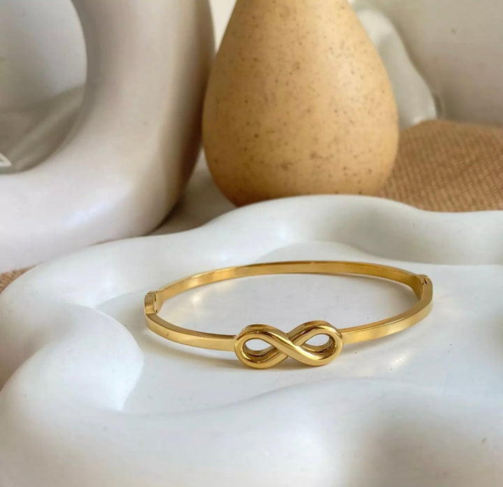 Infinity Bangle Bracelet – Adjustable