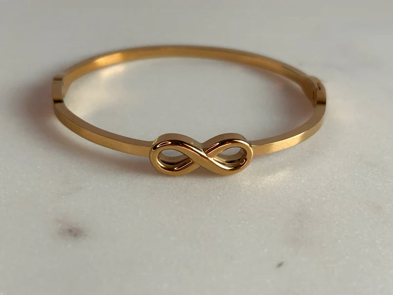 Infinity Bangle Bracelet – Adjustable
