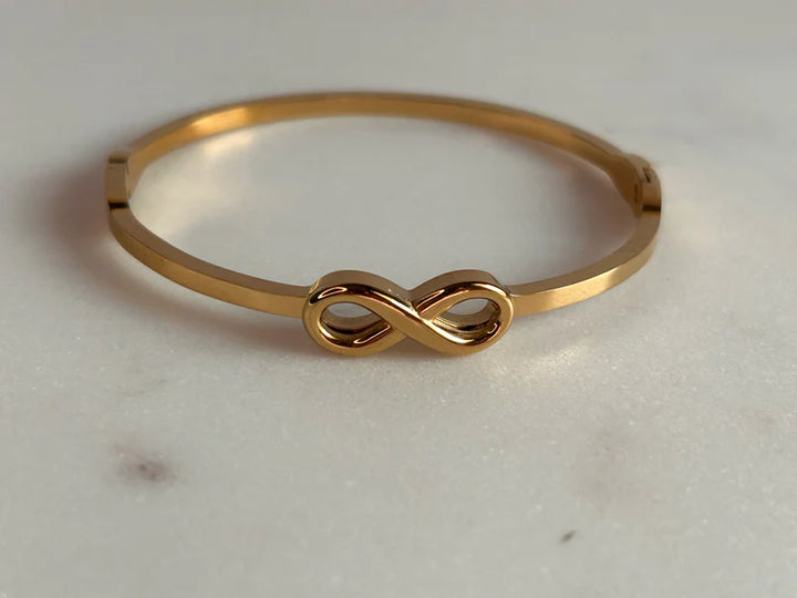 Infinity Bangle Bracelet – Adjustable