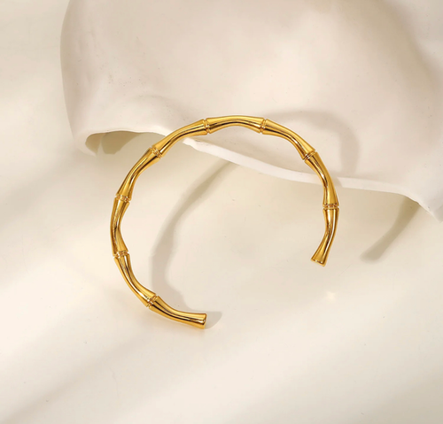 Half Bamboo Bangle Bracelet