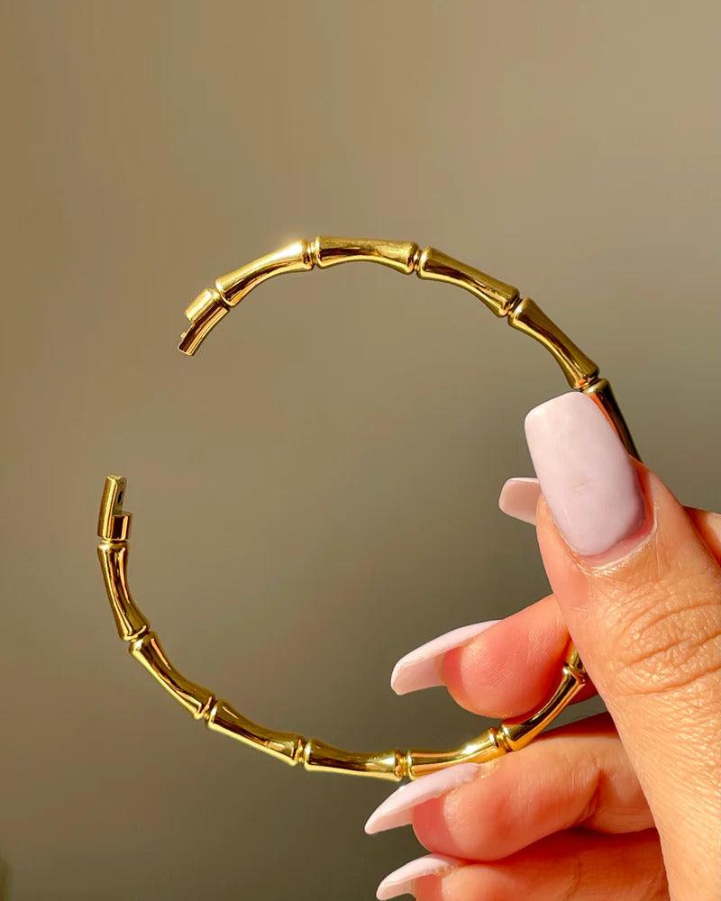 Half Bamboo Bangle Bracelet