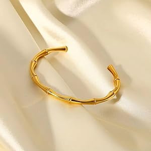 Half Bamboo Bangle Bracelet