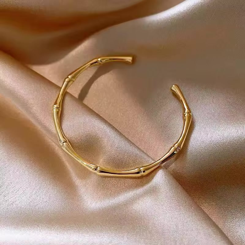 Half Bamboo Bangle Bracelet