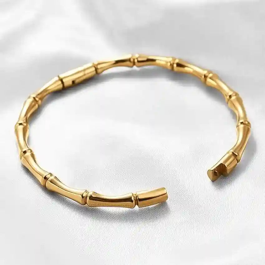 Half Bamboo Bangle Bracelet