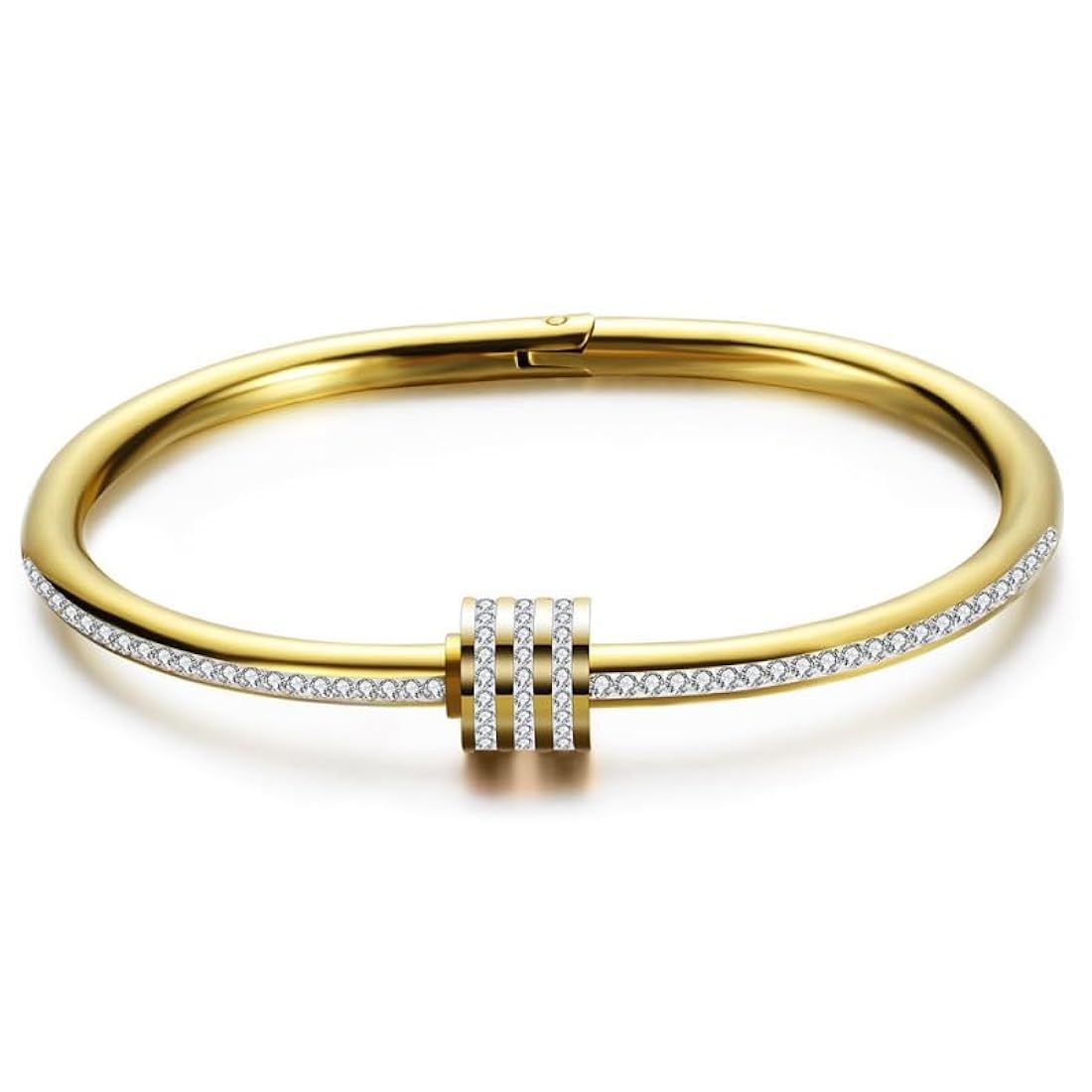Diamond Studded Bangle Bracelet