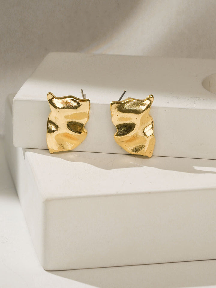 Wave Design Earrings – Minimalist