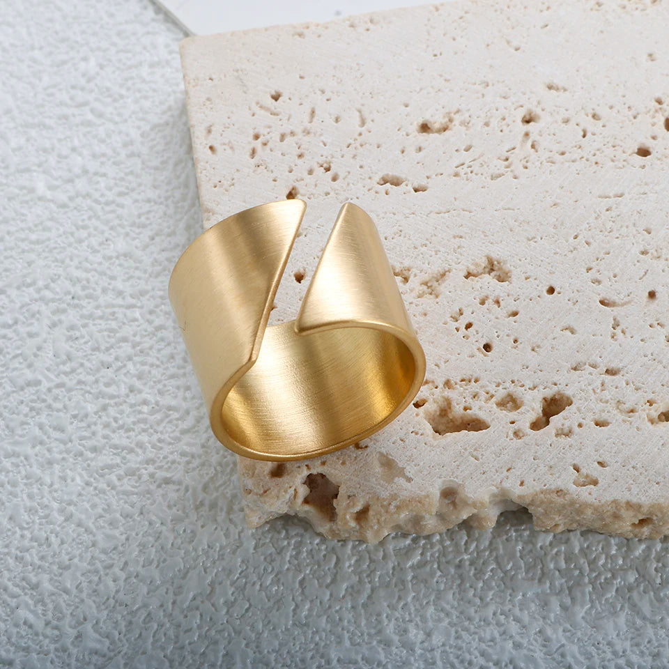 Plain Brass Adjustable Ring