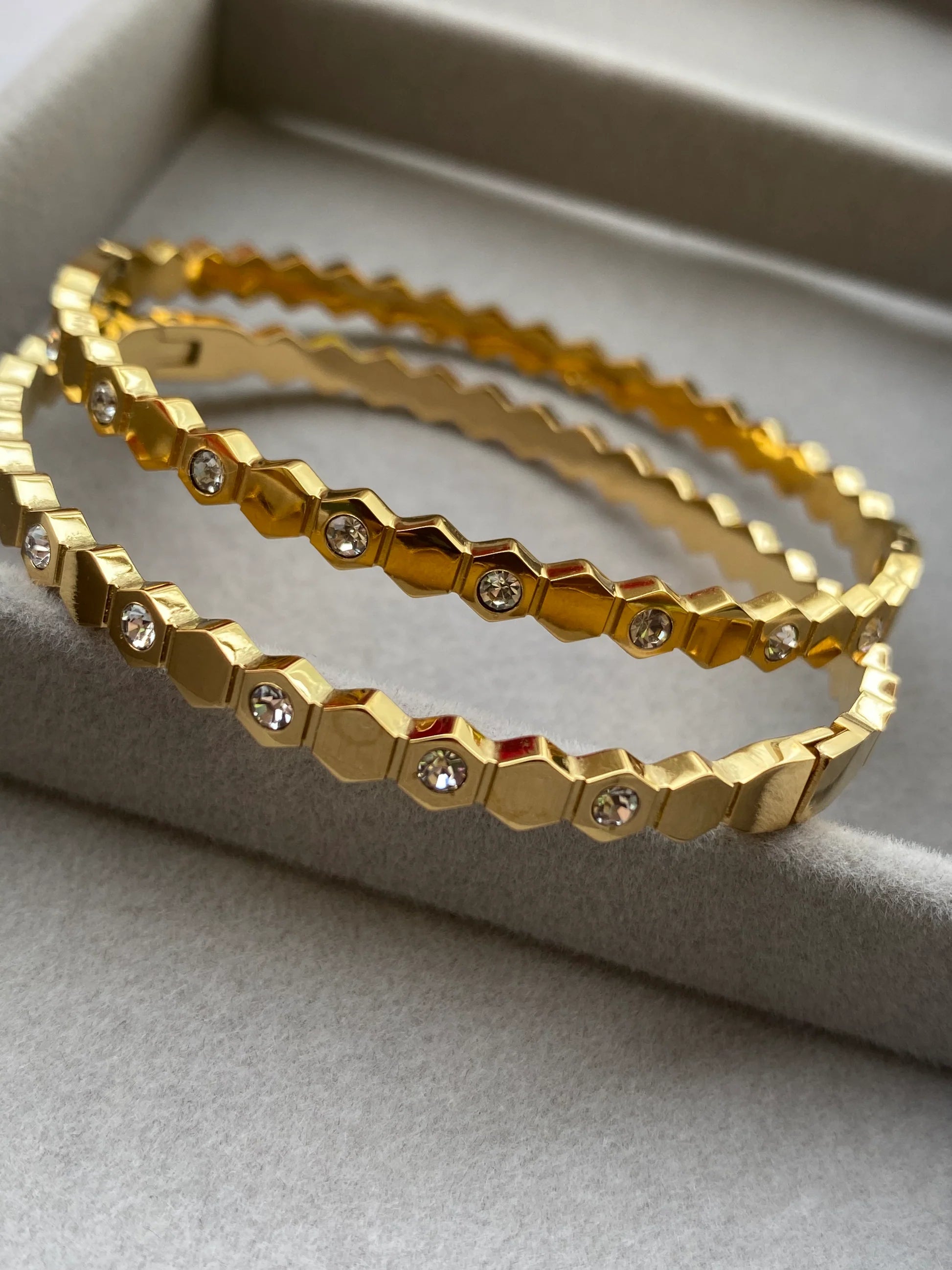 Honeycomb Diamond Bracelet