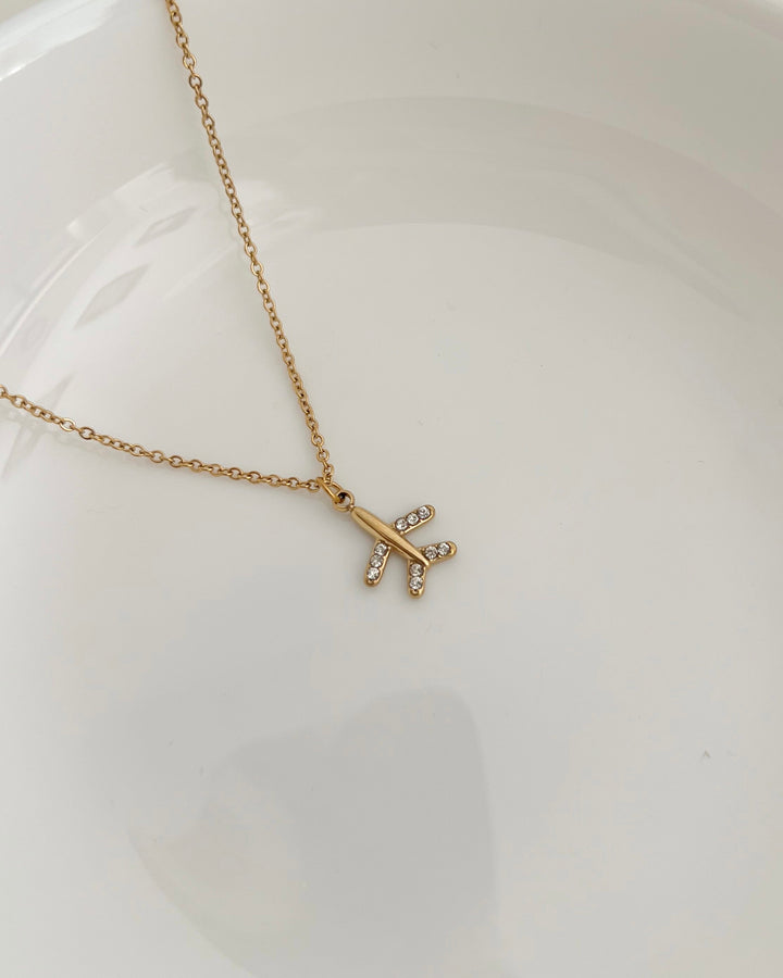 Aeroplane Charm Necklace