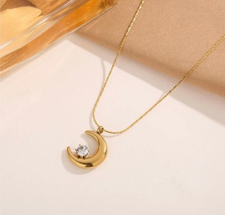 Moon Titanium Necklace