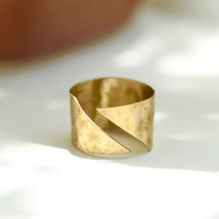 Plain Brass Adjustable Ring